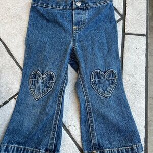 Wonderkids Blue Kids Jeans with Heart Patches